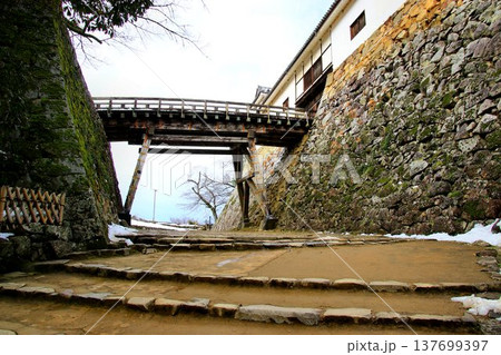 彦根八景・琵琶湖八景に選定される… 国宝『彦根城』の【天秤櫓と廊下橋】 137699397