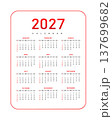 Modern 2027 Annual Calendar Template 137699682