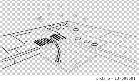 kitchen drain full of waste water where mosquitoes gather and multiply causing home sanitation risk 137699691