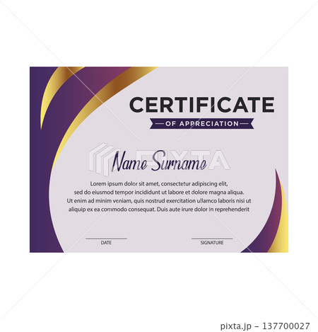 Certificate vector design templates Certificate vector design templates 137700027