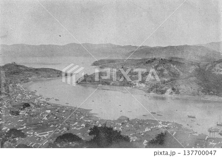 古写真　1894年　広島県尾道市のパノラマ 137700047
