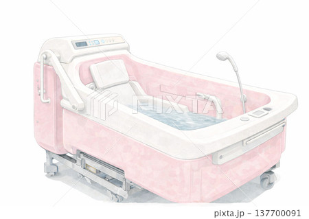 高齢者施設の特殊浴槽 137700091