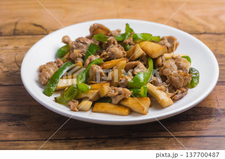 エリンギとピーマンと豚肉の炒め物 エリンギとピーマンと豚肉の炒め物 137700487