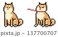 柴犬のドット絵 137700707