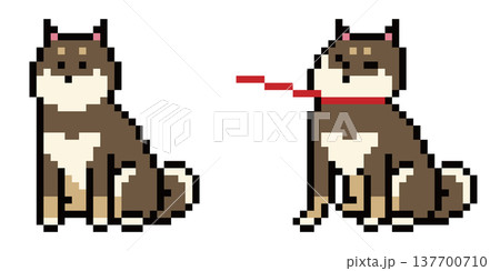 柴犬のドット絵 137700710