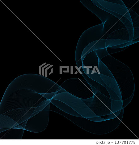 Abstract digital graphics with dynamic blue lines and a title. Eps 10 137701779