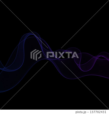 Abstract banner with a smooth digital mesh of dark blue color. Eps 10 137702431