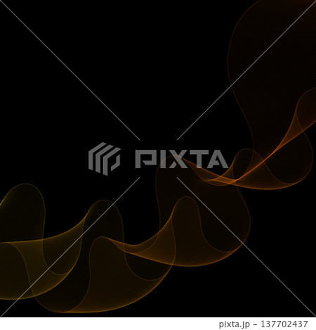 Elegant orange flow in deep dark space. Eps 10 Elegant orange flow in deep dark space. Eps 10 137702437