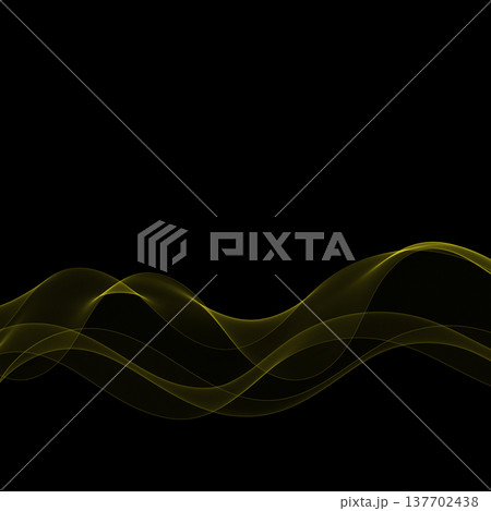 Premium background with the effect of gold fabric or smoke on black. Eps 10 137702438