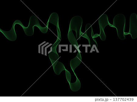 Abstract vector background with a smooth flow of dark green lines and shadows. Eps 10 Abstract vector background with a smooth flow of dark green lines and shadows. Eps 10 137702439