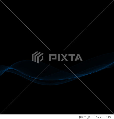 Abstract high-tech concept with blue wavy design elements. Eps 10 137702849