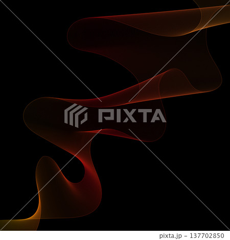 Magical red wave in vector format for creating eye-catching screensavers and posters. Eps 10 137702850