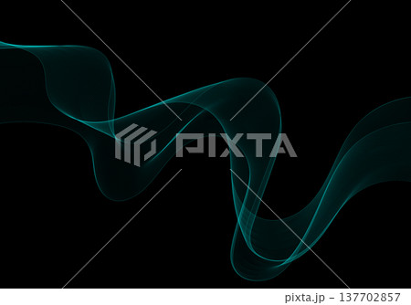 Sophisticated graphics with green wavy elements for business presentations and covers. Eps 10 137702857