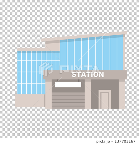 駅の建物イラスト 駅の建物イラスト 137703167