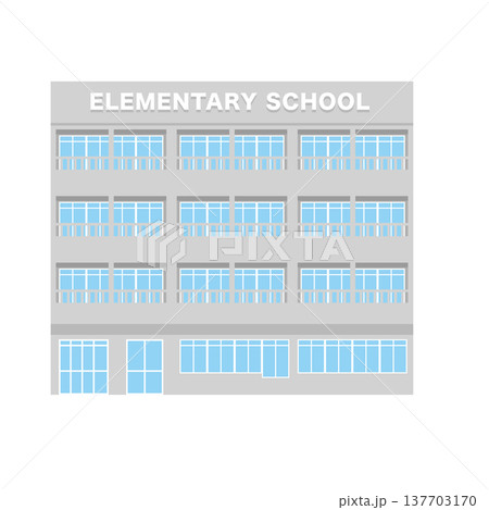 小学校の建物イラスト 137703170