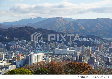 伊予松山城　天守閣最上階からの眺め 137703784