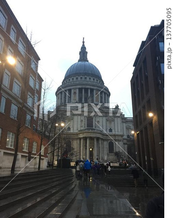 This is the famous icon in central London named, St. Paul. This is the famous icon in central London named, St. Paul. 137705095