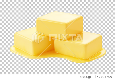 バターのイラスト リアル 137705709