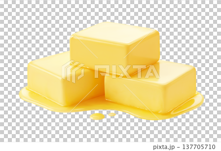 バターのイラスト リアル 137705710