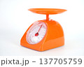 Modern style orange kitchen weight scale 137705759