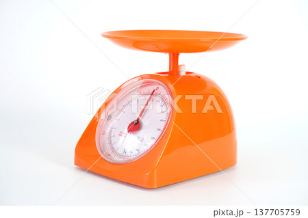 Modern style orange kitchen weight scale 137705759