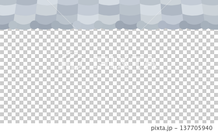 かわいい瓦屋根のイラスト素材_16:9 137705940