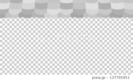 可愛的瓦屋頂插圖素材_16:9 137705951