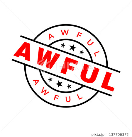 Awful Letter Rubber Stamp Template Design Awful Letter Rubber Stamp Template Design 137706375