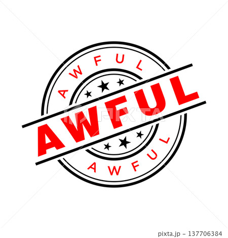 Awful Letter Rubber Stamp Template Design Awful Letter Rubber Stamp Template Design 137706384