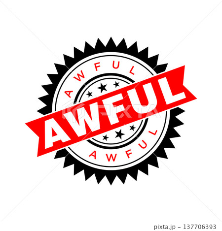 Awful Letter Rubber Stamp Template Design Awful Letter Rubber Stamp Template Design 137706393