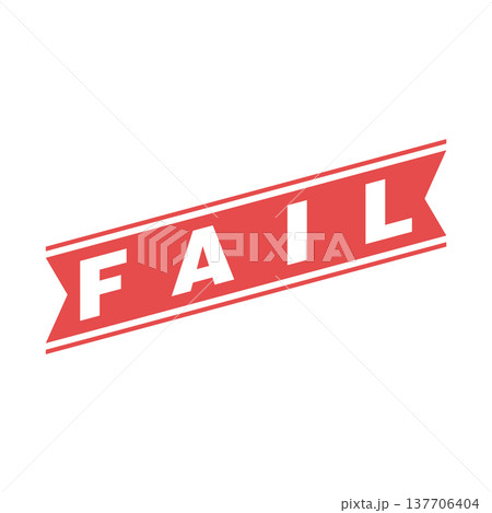Fail Letter Rubber Stamp Template Design 137706404