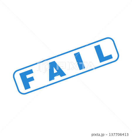 Fail Letter Rubber Stamp Template Design 137706413