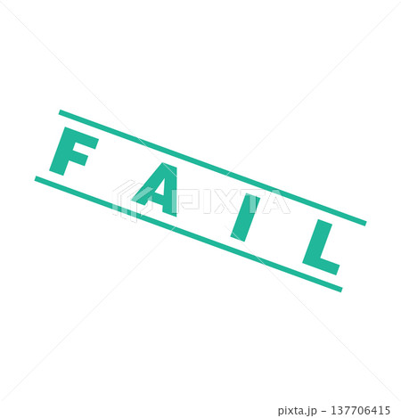 Fail Letter Rubber Stamp Template Design 137706415