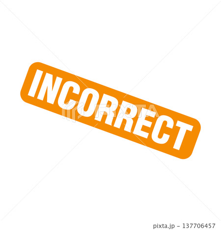 Incorrect Letter Rubber Stamp Template Design Incorrect Letter Rubber Stamp Template Design 137706457