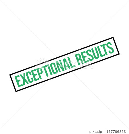 Exceptional Results Letter Rubber Stamp Template 137706828
