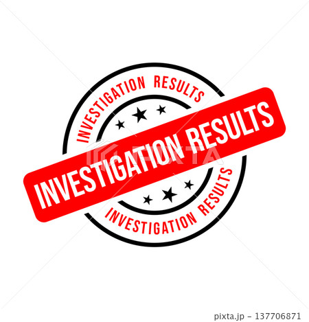 Investigation Results Letter Rubber Stamp Template 137706871