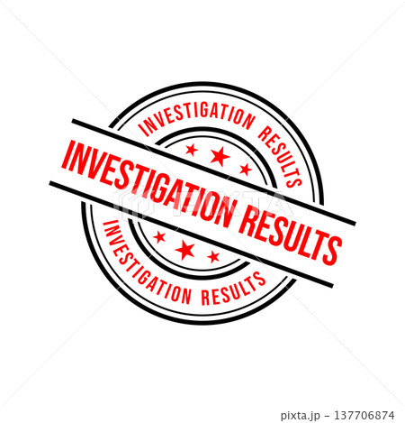 Investigation Results Letter Rubber Stamp Template 137706874