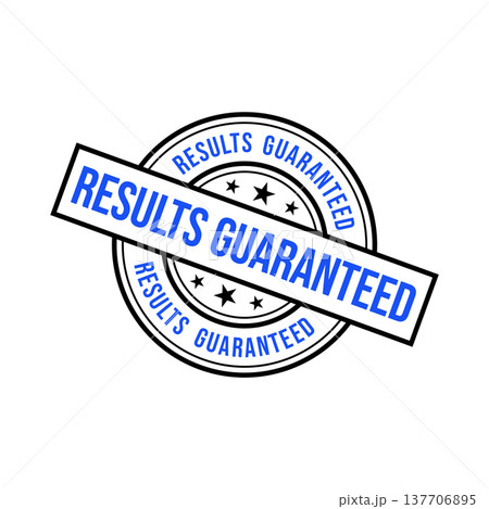 Results Guaranteed Letter Rubber Stamp Template 137706895