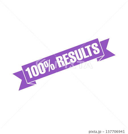 100% Results Letter Rubber Stamp Template 137706941