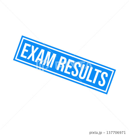 Exam Results Letter Rubber Stamp Template 137706971