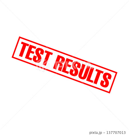 Test Results Letter Rubber Stamp Template 137707013