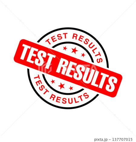 Test Results Letter Rubber Stamp Template 137707015