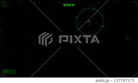 Green Military Radar HUD Interface Compass Targeting System Green Military Radar HUD Interface Compass Targeting System 137707173
