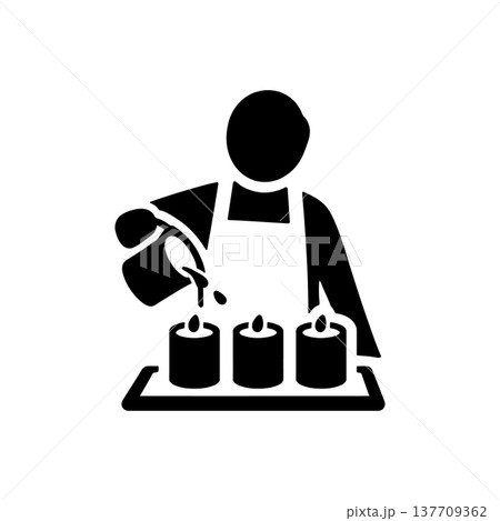 Handmade Candle Making Craft Icon 137709362