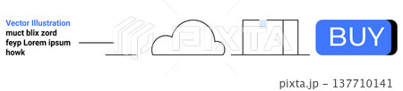 Cloud storage, online shopping, user interfaces, data processing, digital applications, digital transformation. Cloud graphic, shopping cart button and minimal elements. Cloud storage and e-commerce Cloud storage, online shopping, user interfaces, data processing, digital applications, digital transformation. Cloud graphic, shopping cart button and minimal elements. Cloud storage and e-commerce 137710141