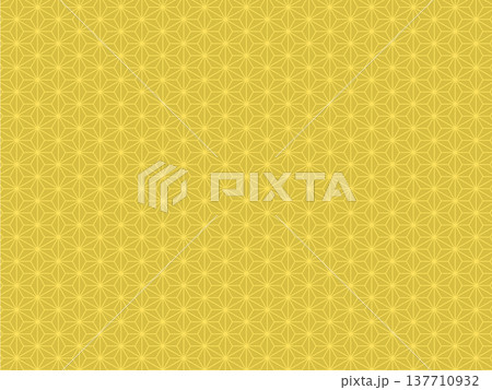 麻の葉（和柄） 137710932