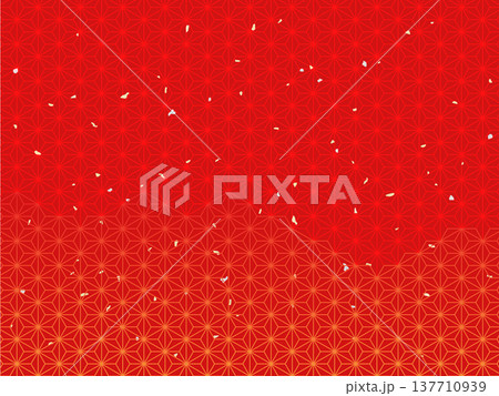 麻の葉（和柄） 137710939