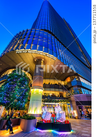東京 千代田区 有楽町 東京ミッドタウン日比谷の夜景 東京 千代田区 有楽町 東京ミッドタウン日比谷の夜景 137711558