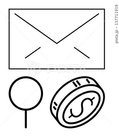Email services, online transactions, search functionalities, digital communication, business solutions, ecommerce. Envelope, magnifying glass coin symbol. Email services and online transactions Email services, online transactions, search functionalities, digital communication, business solutions, ecommerce. Envelope, magnifying glass coin symbol. Email services and online transactions 137711919