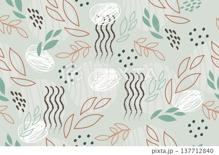 Seamless pattern of abstract creative elements vector wall art Seamless pattern of abstract creative elements vector wall art 137712840